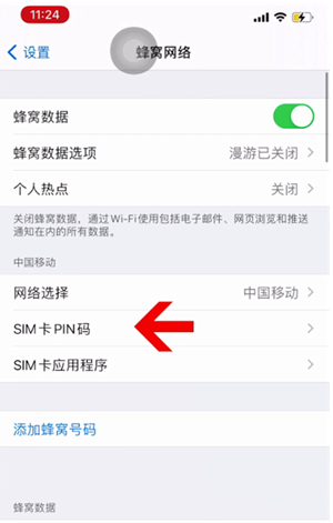 屏边苹果14维修网分享如何给iPhone14的SIM卡设置密码 