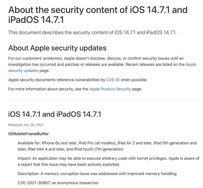 屏边苹果手机维修分享iOS 14.7.1 正式版更新内容及升级方法 